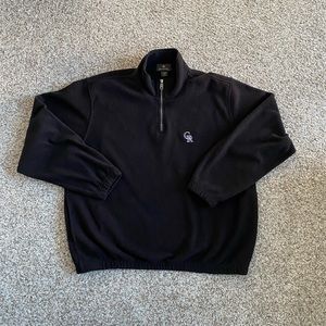 Antigua Colorado Rockies Half Zip Sweater